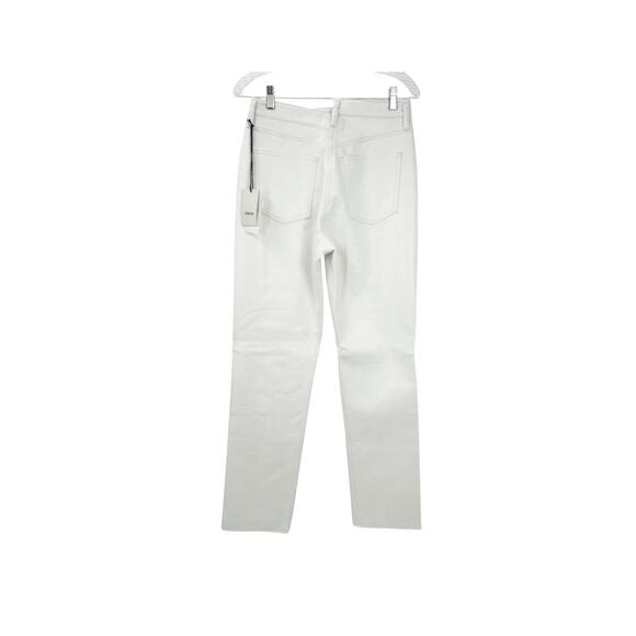 Agolde A9082-1285 Recycled Leather Criss Cross Straight Lace White Size 26 NWT - Picture 13 of 13